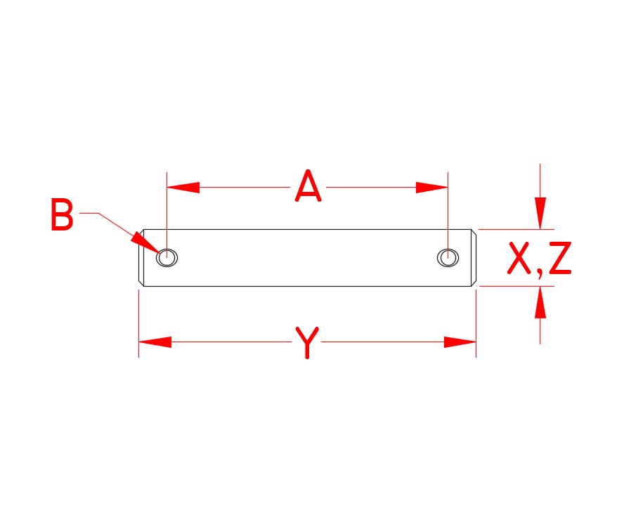 Stainless Steel Roller Shaft and Pall Nuts, S0278-07075, S0278-07125, S0278-07175, S0278-08075, S0278-08125, S0278-08175, S0278-10075, S0278-10125, S0278-10175, S0278-13075, S0278-13125, S0278-13135, S0278-13160, S0278-13175, S0278-16075, S0278-16125, S0278-16135, S0278-16160, S0278-16175, S0278-16240, S0278-16290, S0278-16340, S0278-20075, S0278-20125, S0278-20175, S0278-25075, S0278-25125, S0278-25175, Line Drawing